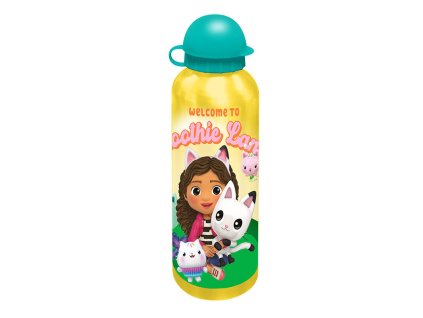 Fľaša na vodu 500 ml Gabby's Dollhouse II KiDS Licensing (zlatá)