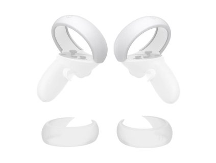 Controller Protective Cover Kiwi Design Q26-2.1 for Meta Quest 2 White