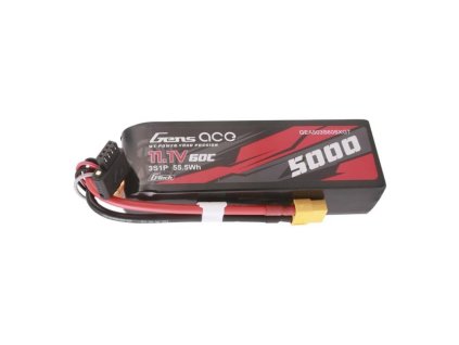 Gens ace G-Tech 5000mAh 11,1V 60C 3S1P krátka batéria Lipo s konektorom XT60