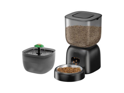 Automatický dávkovač krmiva 3L + 2L napájačka Petwant