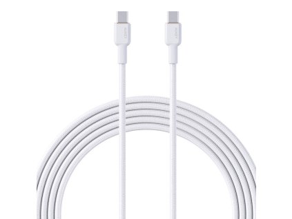 Kábel USB-C na USB-C Aukey CB-NCC2, 60 W, 1,8 m (biely)