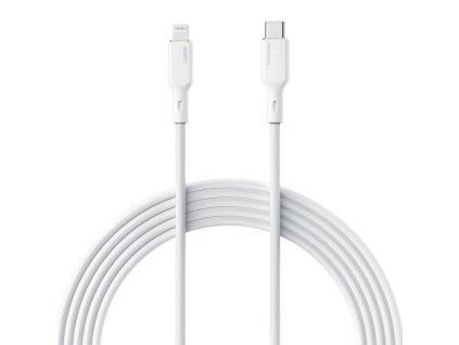 Kábel USB-C na Lightning Aukey CB-SCL1, 27W, 1 m (biely)