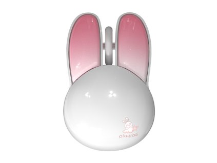 MOFII Wireless Mouse + Bluetooth Rabbit M6DM Oil Painting (White-Pink)