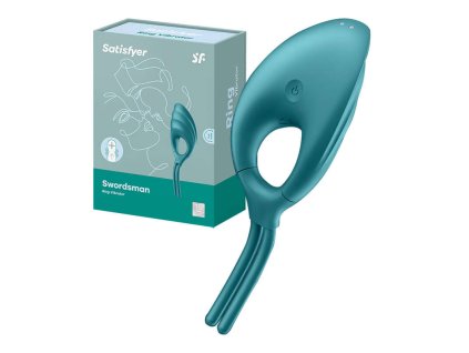 Vibrating ring Satisfyer Swordsman (green)