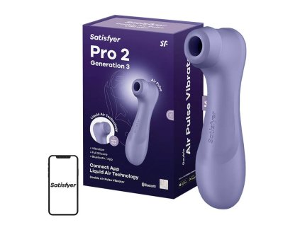 Masážny prístroj na klitoris Satisfyer Pro 2 Generation 3 s aplikáciou (fialový)