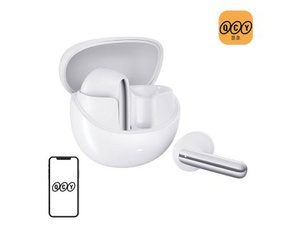 TWS QCY AilyBuds Pro HT10 Headphones, ANC (white)