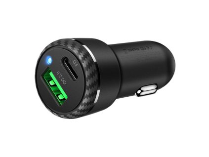 Mcdodo nabíjačka do auta CC-5970, USB + USB-C 38W (čierna)