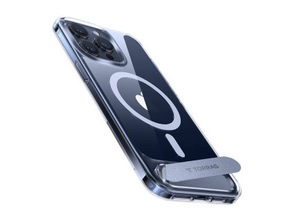 Torras UPRO Pstand Case for iPhone 15 Pro Max (transparent)