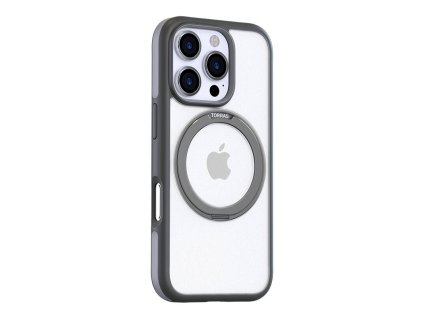 Torras Ostand R Fusion Case for iPhone 16 Pro (Gray)