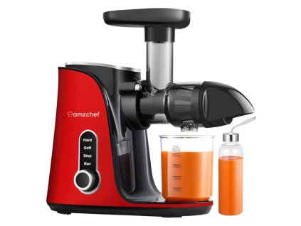 AMZCHEF GM3001-RD pomalý odšťavovač (červený)