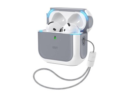 Puzdro AirPods 4 Orbit Hybrid (biele)
