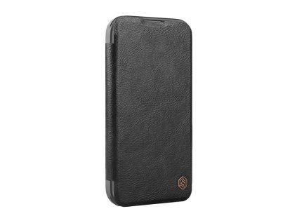 Etui Nillkin Qin Prop Leather iPhone 16 (czarny)