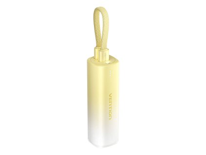 Powerbank 5000mAh Vention FHWY0 20W + USB-C to lightning cable (yellow).