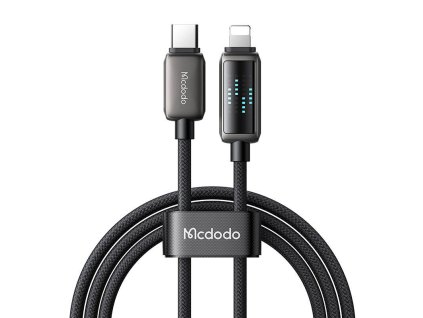 Kábel USB-C na Lightning Mcdodo CA-2630, 36 W, LED displej, 1,2 m