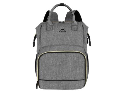 Batoh na notebook / taška na obed 15,6'' Matein 1368 USB Grey