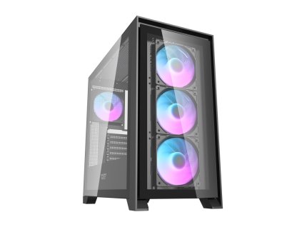 Sklenená počítačová skriňa Darkflash DRX90 (čierna)