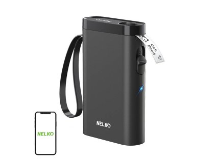 Nelko P21 thermal label printer (black)