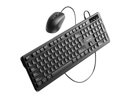 Vention KTCB0-EN Set drôtová klávesnica + myš + podložka pod myš (čierna)