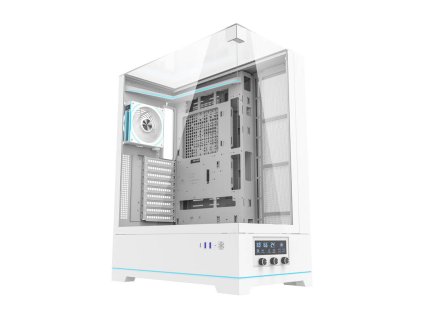 Počítačová skriňa Darkflash DY450L PRO s ventilátorom (biela)