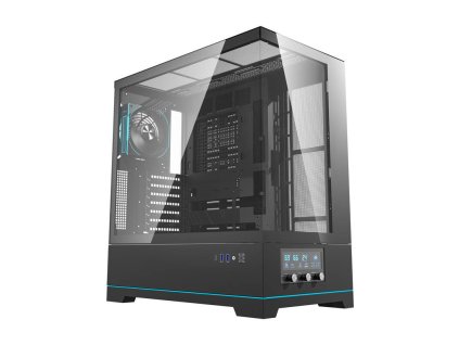 Počítačová skriňa Darkflash DY451 PRO s ventilátorom (čierna)
