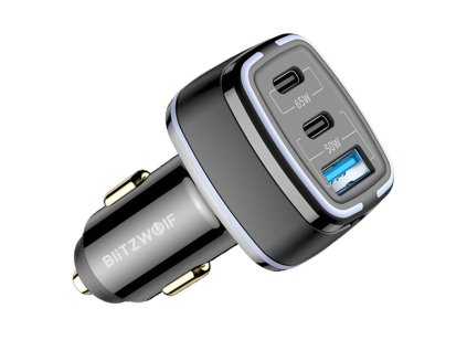 BlitzWolf BW-BC4 115W 3-portová nabíjačka do auta USB PD