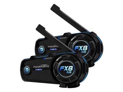 Fodsports FX8 Air interkom pre motocykle v dvojbalení (čierny)