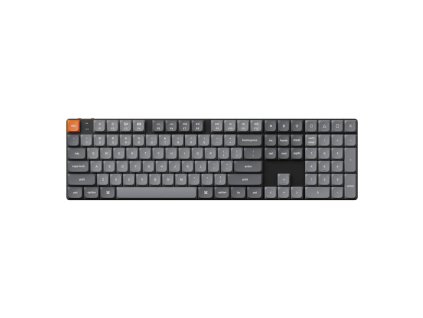 Bezdrôtová mechanická klávesnica, nízky profil Keychron K5 Max LED, hnedý spínač (čierna) [K5M-A3]