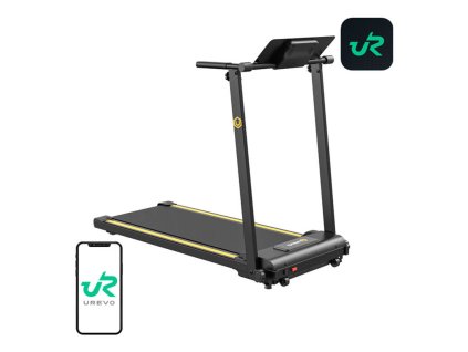 Skladací elektrický bežecký pás UREVO Foldi Mini (čierno-oranžový)