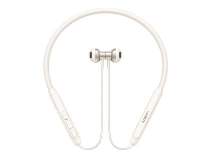 Bezdrôtové nákrčné slúchadlá Joyroom JR-D8 (krémovo biele)
