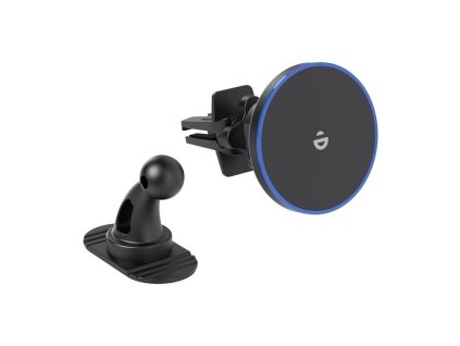 Magnetický držiak nabíjačky do auta Choetech T208-F 15W (čierny)