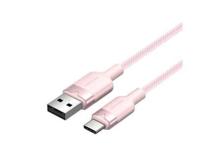 Kábel USB 2.0 A na USB-C 3A Vention CTNPH 2M (ružový)