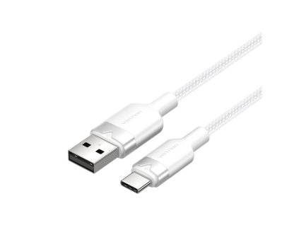Kábel USB 2.0 A na USB-C 3A Vention CTNWH 2M (biely)