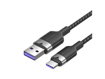 Kábel USB 2.0 A na USB-C 6A Vention CTOBF 1M (čierny)