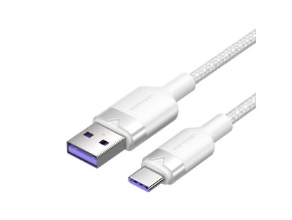 Kábel USB 2.0 A na USB-C 6A Vention CTOWF 1M (biely)