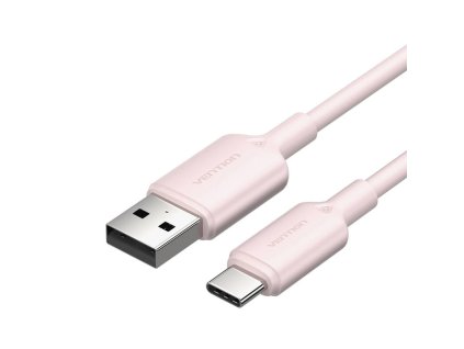 Kábel USB 2.0 A na USB-C 3A Vention CTQPH 2M (ružový)