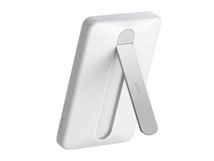 Magnetická powerbanka ESR Qi2 MagSlim 5000 mAh so stojanom (biela)