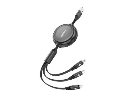 3v1 Foneng X113 1,1 m čierny kábel