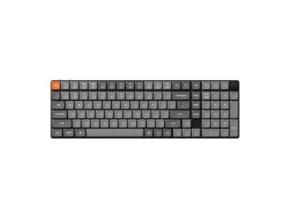 Bezdrôtová nízkoprofilová klávesnica Keychron K17 Max RGB Brown Switch (čierna) [K17M-H3].