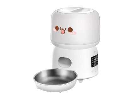 Rojeco 3L automatický dávkovač krmiva v tlačidlovej verzii (biely)