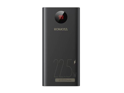 Powerbank Romoss PEA40PF 40000 mAh, 22,5 W (čierna)