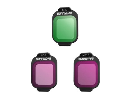 Filtry CPL, ND8, ND16 Sunnylife do DJI Flip