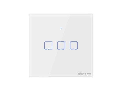 Dotykový spínač WiFi + RF 433 Sonoff T1 EU TX (3-kanálový)