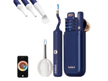 Bebird EarSight Plus otoskop s kamerou na čistenie uší (modrý)