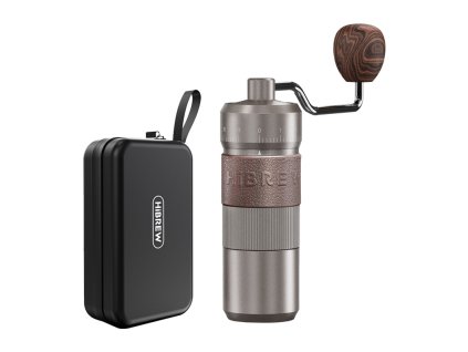 Manuálny mlynček na kávu HiBREW G4B s nastaviteľným mletím.