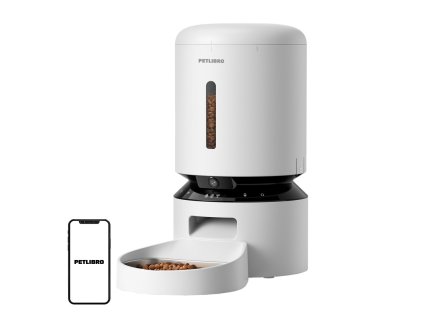 Dávkovač krmiva Petlibro Granary s kamerou, 5 l (biely)