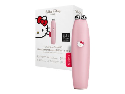 Mikroprúdové pero na lifting tváre 6 v 1 Geske s aplikáciou (ružová farba Hello Kitty)