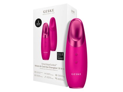 Teplý a chladivý očný energizér 6 v 1 s aplikáciou (purpurový)