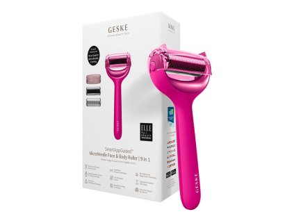 Mikroihličkový valček na tvár a telo 9v1 s aplikáciou (purpurový)