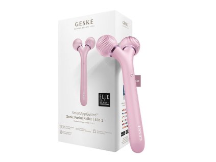 Sonický valček na tvár 4v1 Geske s aplikáciou (ružový)