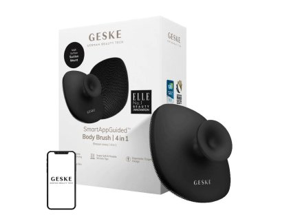 Geske telová kefa 4 v 1 (sivá)